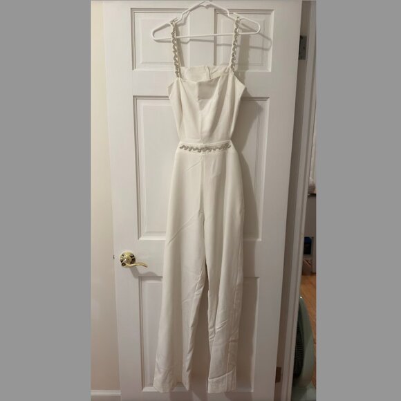 Floravere Jumpsuit, White, Size 12 - Picture 1 of 10